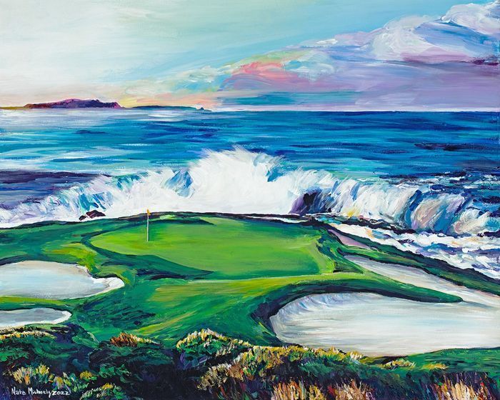 7th Hole At Pebble Beach Art | Rockin Art LLC