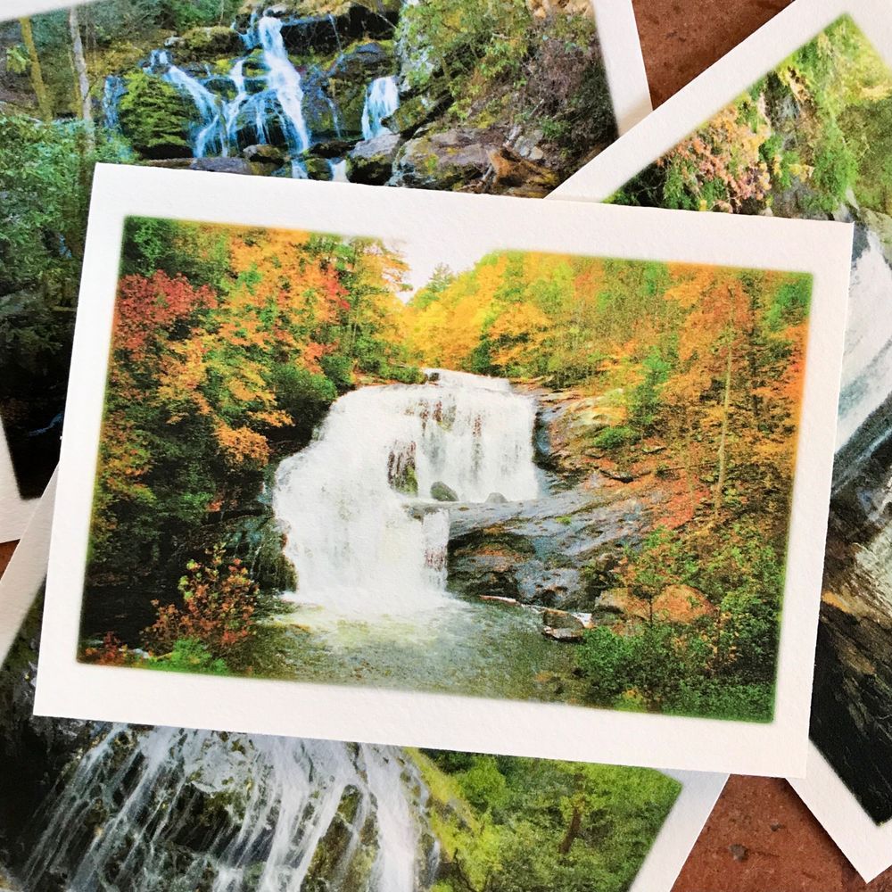 Mountain Waterfall Art - Waterfalls Photograph Note Card Set