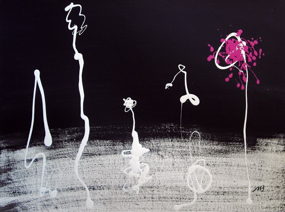 Magenta Print Art | Mary Lea Bradley