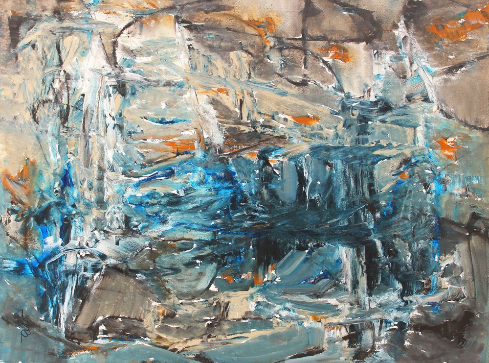 Coastal Turbulance Print Art | Mary Lea Bradley
