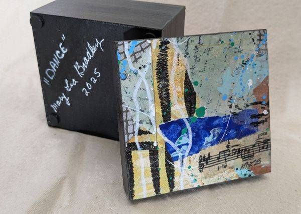Dance wooden box is an original art object