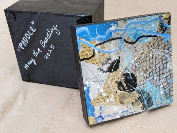 Paddle wooden box is an original art object