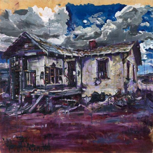 Weathered Architectural Painting by Sarah Kane