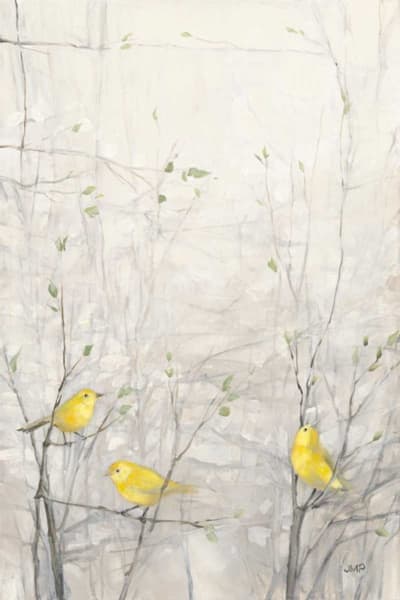 Birds in Trees I -  Abstract Animals Art Print