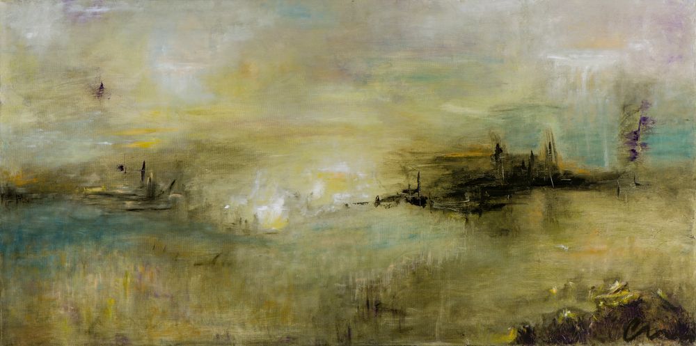 Atmospheric Abstraction No. 70 â Charlene Falk Canvas Art