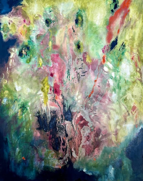 Sunlit Meadow Abstract by Charleneâ¯Falk