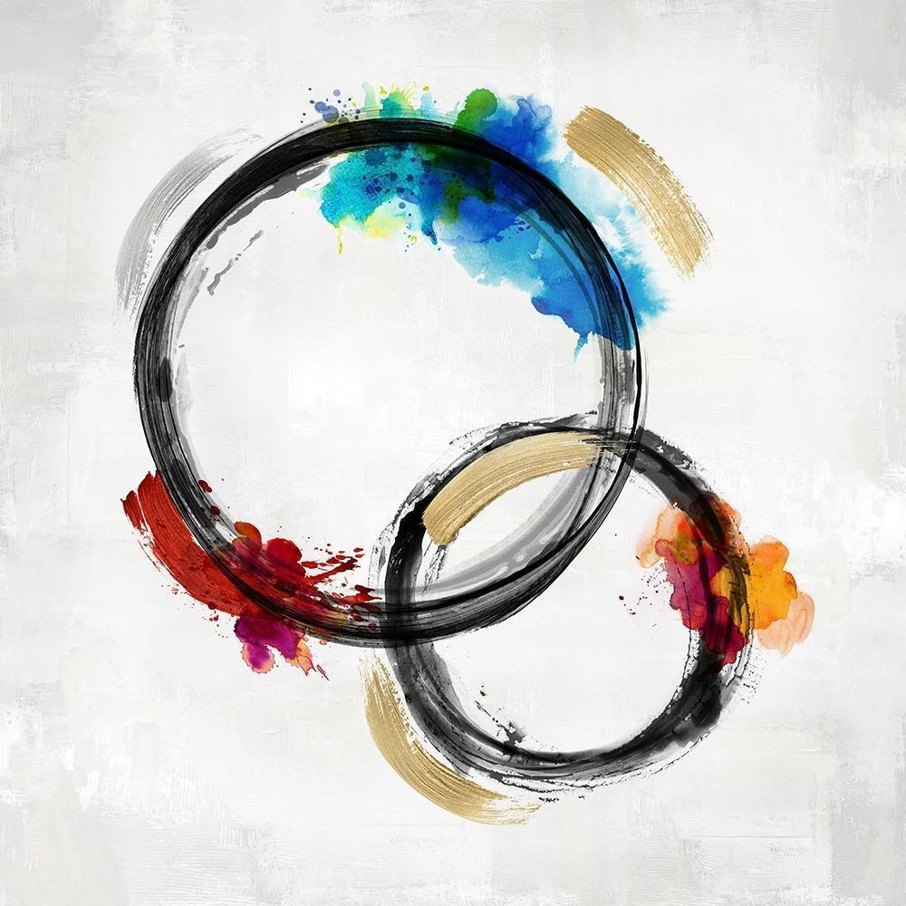 Circle Motion II -  Abstract Botanical Art Print
