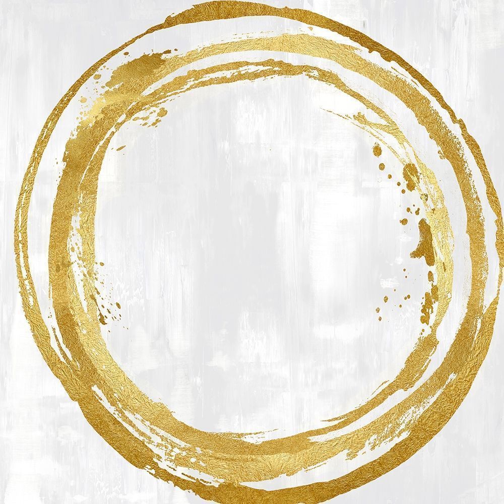 Circle Gold I -  Abstract Botanical Art Print