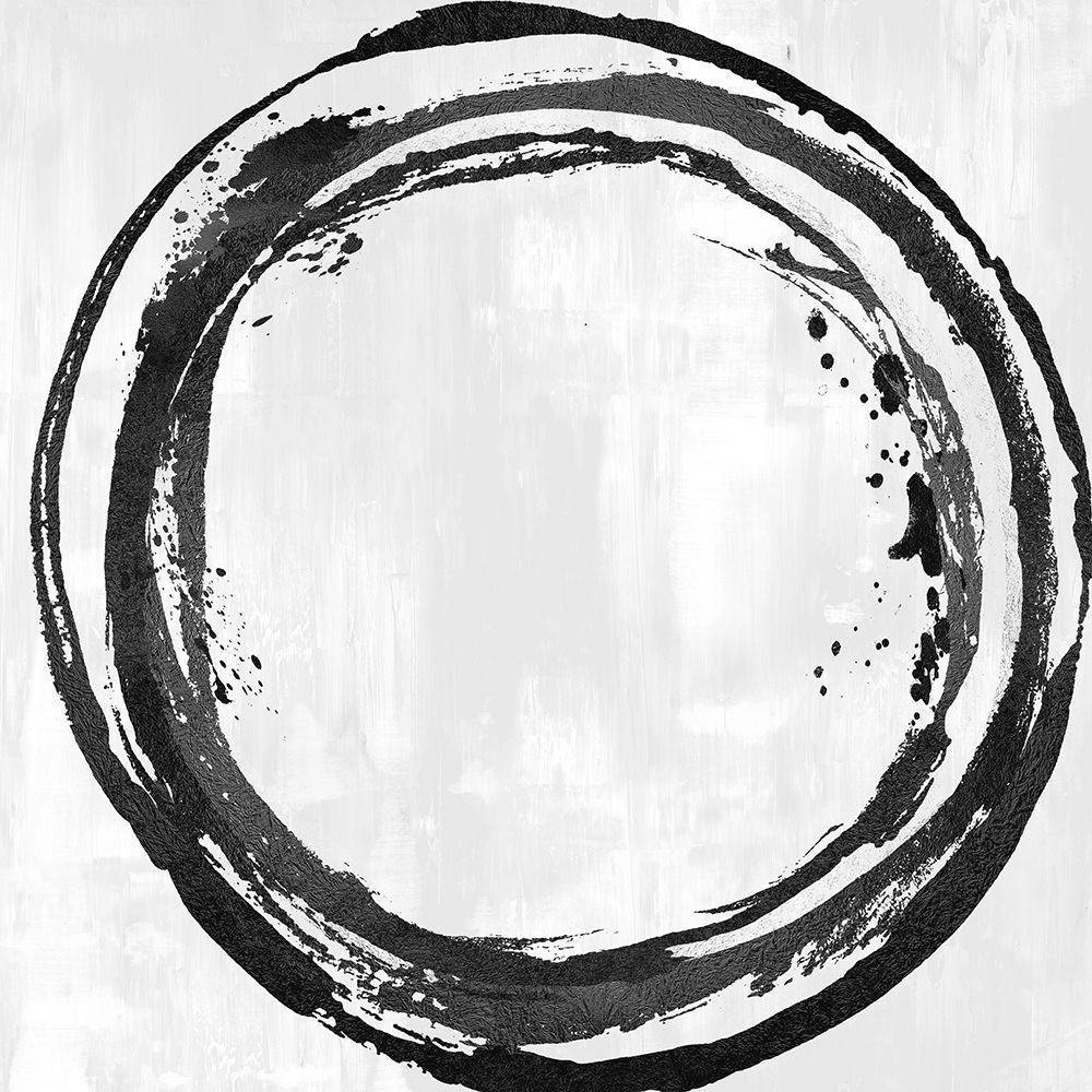 Abstract Impressions, Pastel, metallic, silver, gray, grey circle, ring, sphere, black, paint, brush, stroke, water, color, pastel, Abstract, Geometric, , 391998, HN117641