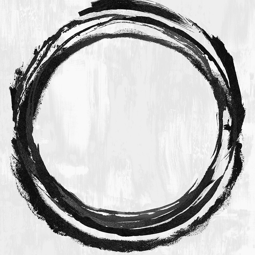 Circle Black II -  Abstract Botanical Art Print