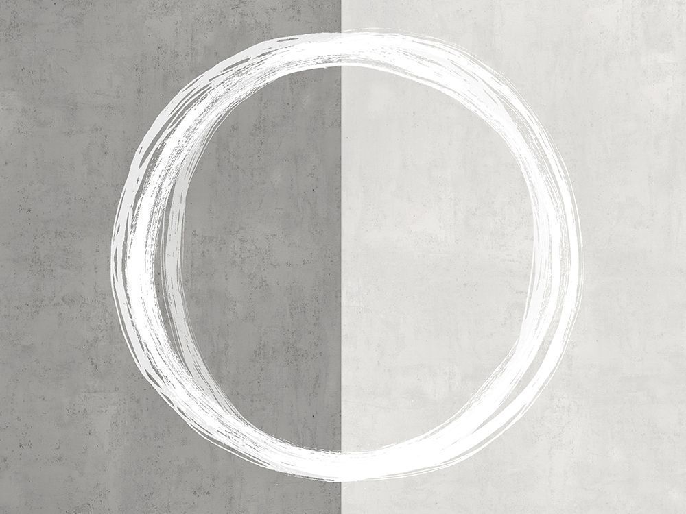Circle White -  Abstract  Art Print
