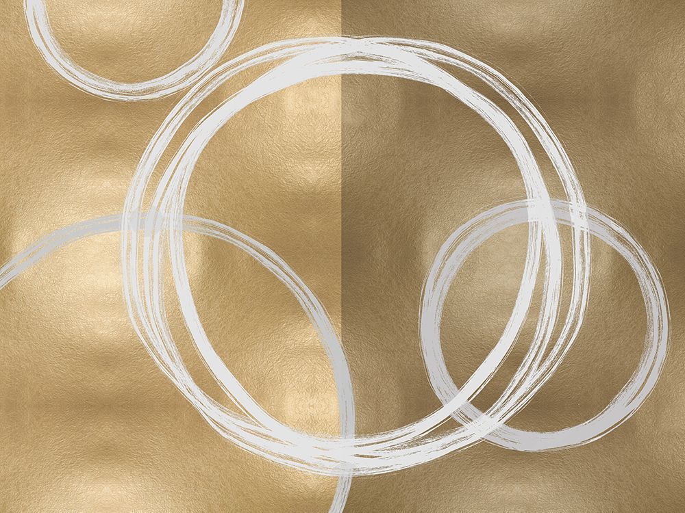 Unity Gold II -  Abstract  Art Print