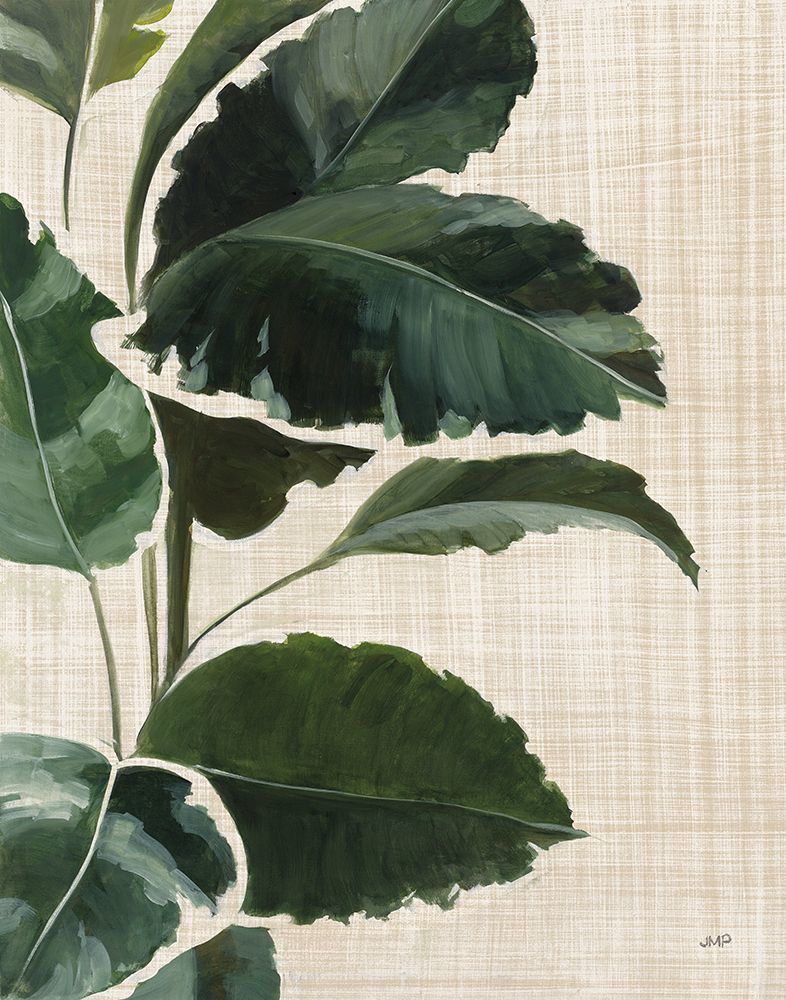 Tropical Study I Linen -  Tropical Botanical  Art Print