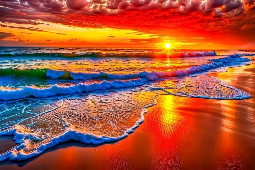 Waves Of Tranquility Photography Art | Artistic Creationz