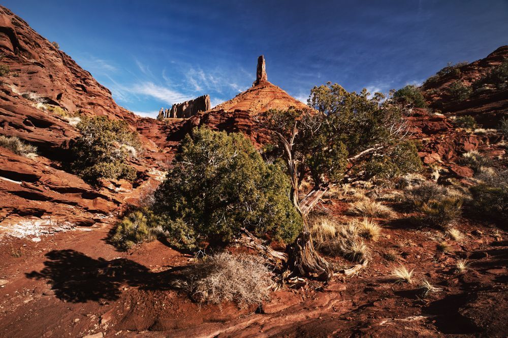 Castleton Tower in Castle Valley, Moab