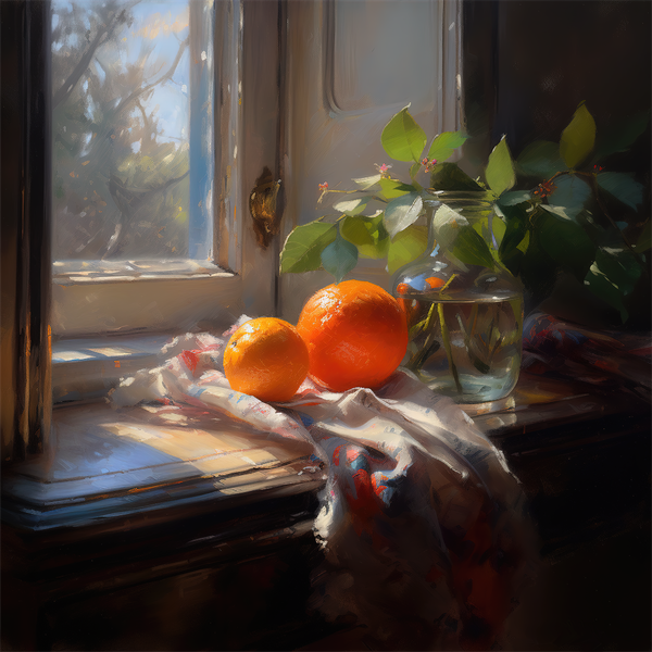 Oranges At Noon   2 Art | Drew Slack Fine Art