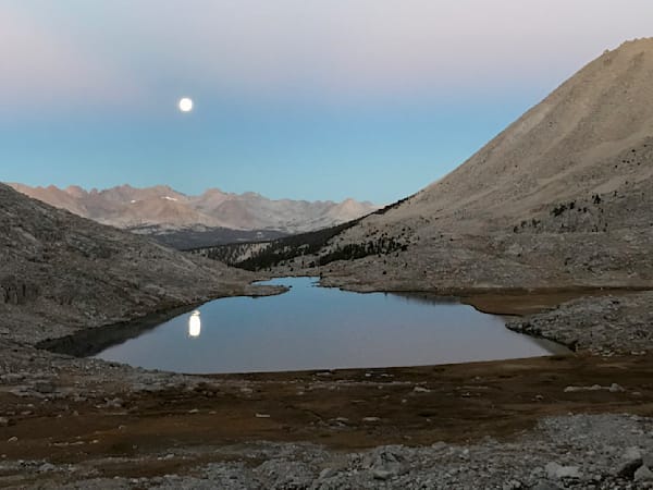 2 Guitar Lake Full Moon Setting Reflection 18 9 25 3061 Art | Don Kreuter Photography