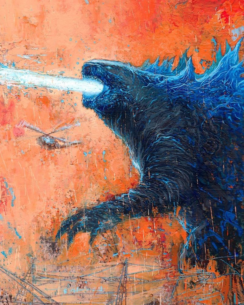 godzilla-8-x-10-acrylic-on-board