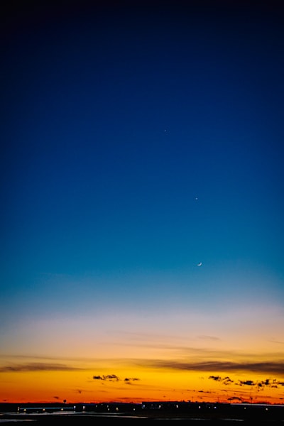 Where the Moon Meets the Sunset Sky