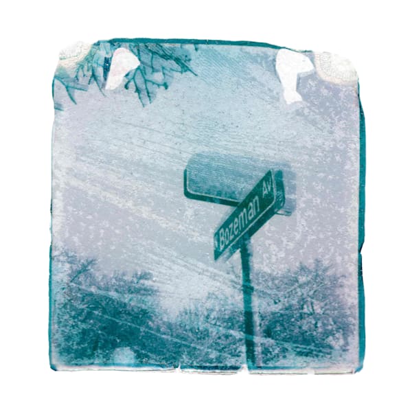 Bozeman Ave Polaroid Emulsion Transfer Photography Art | Prints by JT