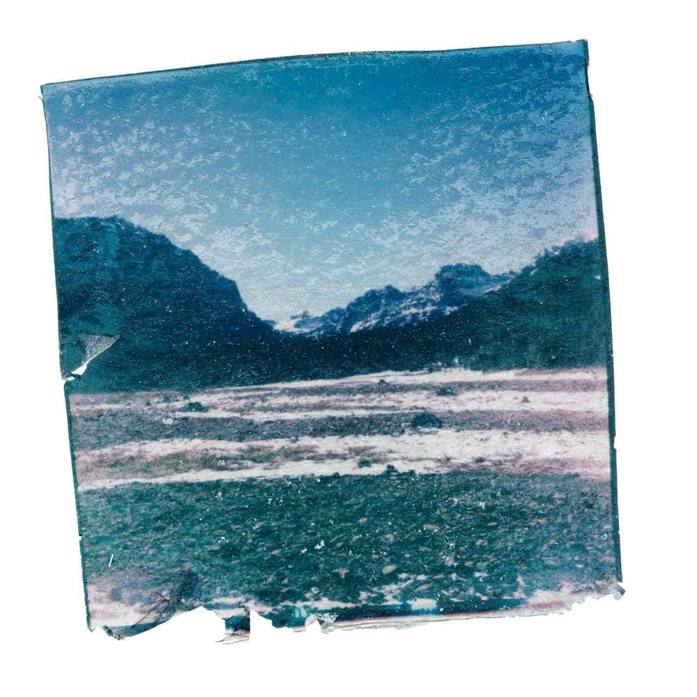Hyalite Canyon Polaroid Emulsion Wall Art Summer