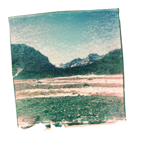 Hyalite Canyon Polaroid Emulsion Wall Art Winter II