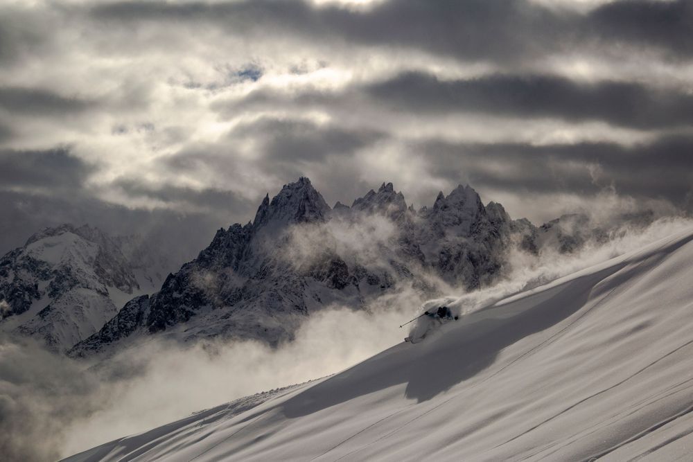 Skiing in Chamonix France