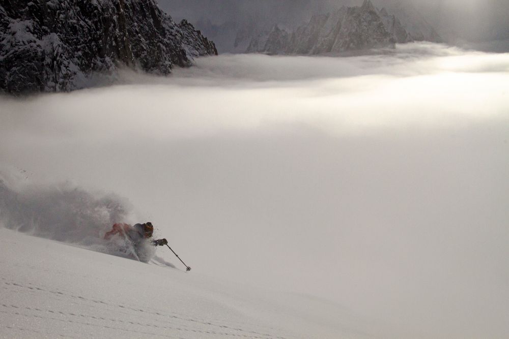 Forrest Coots traveling through France skiing La Grave and Chamonix.
