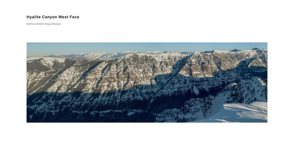 Hyalite Canyon Photography Prints — Winter's Edge Panoramic Series