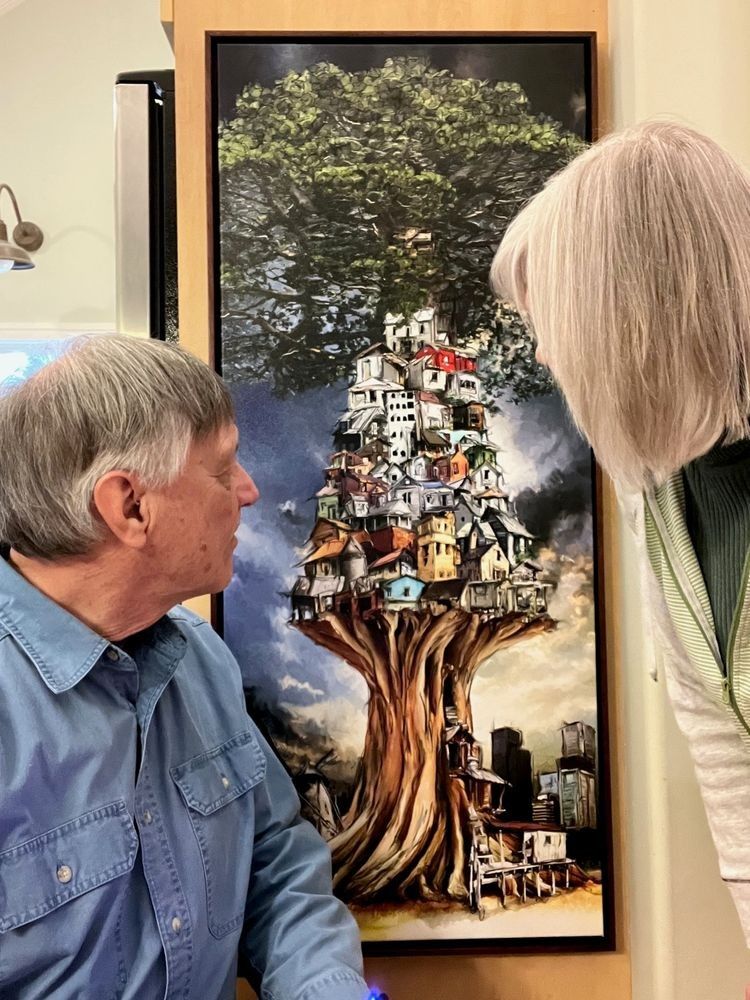 Tree Village Art | Leben Art