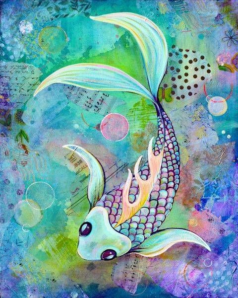 Just Keep Swimming II- Original Painting