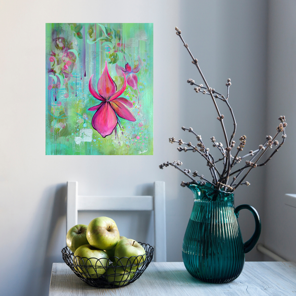 Fuchsias in Rain - Original Painting