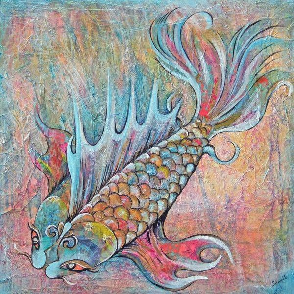 Flashy Koi by Shadia Derbyshire