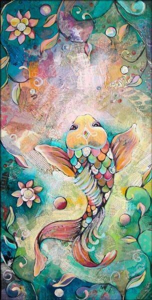 Joyful Koi II by Shadia Derbyshire
