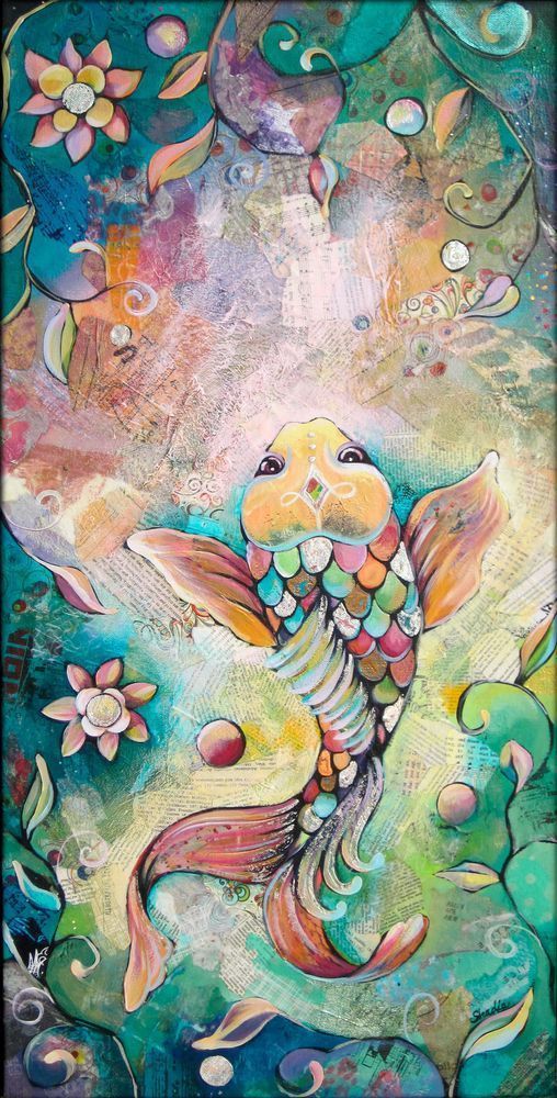 Joyful Koi II by Shadia Derbyshire
