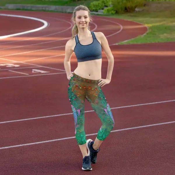 Aspiration of the Koi - Capri Leggings