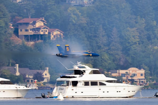 Blue Angel #5 Low Pass Over Water | Naval Aviation Photography by Sam Gilliss