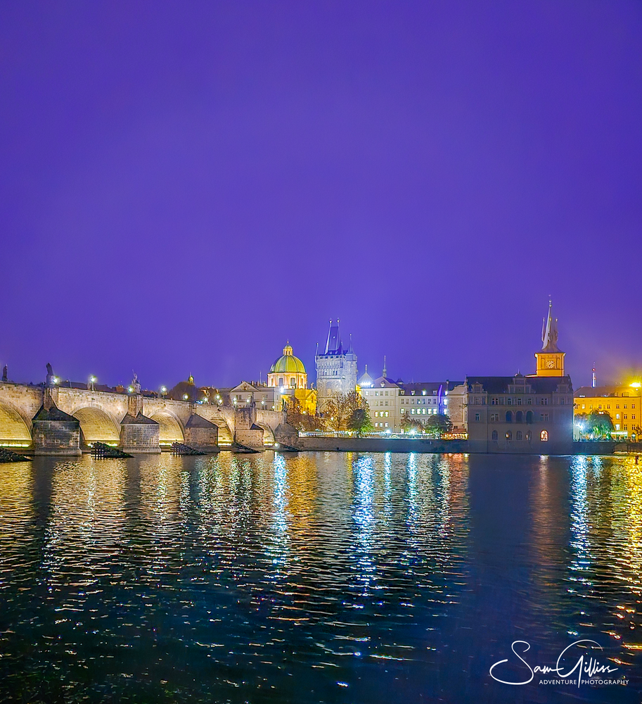 Colorful Prague Nights Photography Art | Sam Gilliss | Visual Arts