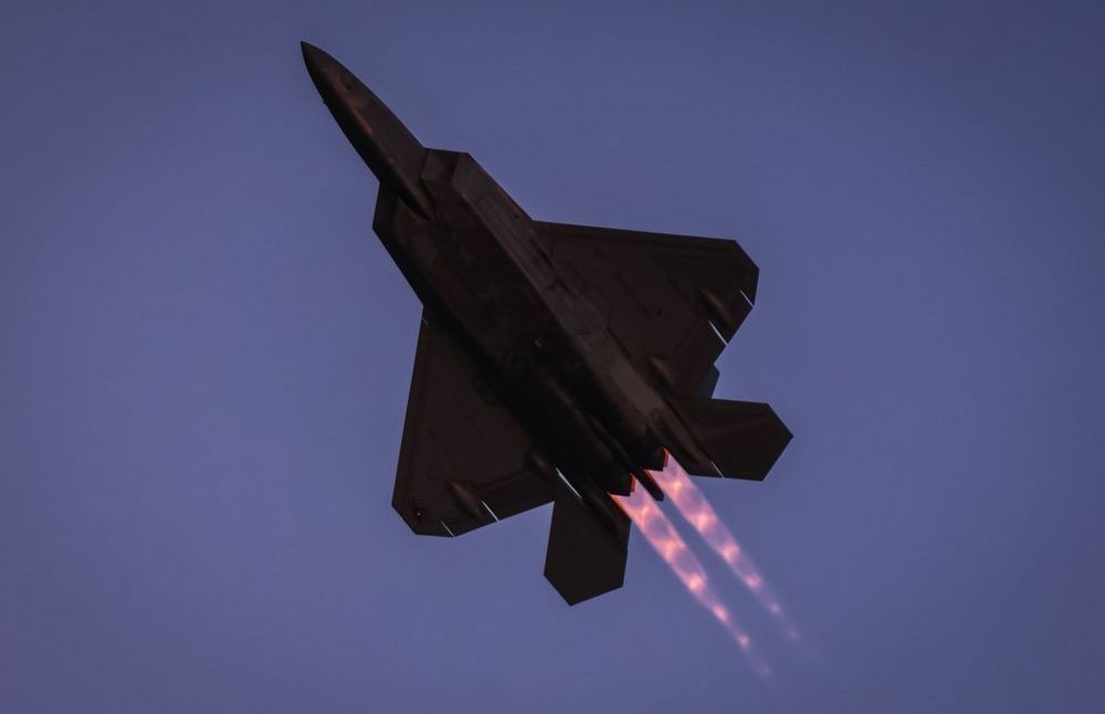 F-22 Raptor in Afterburner | Stealth Fighter Jet Photography by Sam Gilliss