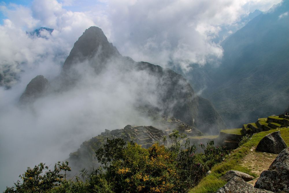 Fog Sweeps Across Machu Picchu Photography Art | Sam Gilliss | Visual Arts