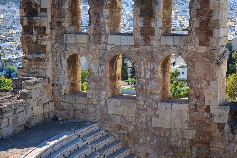 Odeon of Herodes Atticus Windows | Ancient Greek Architecture Photography by Sam Gilliss