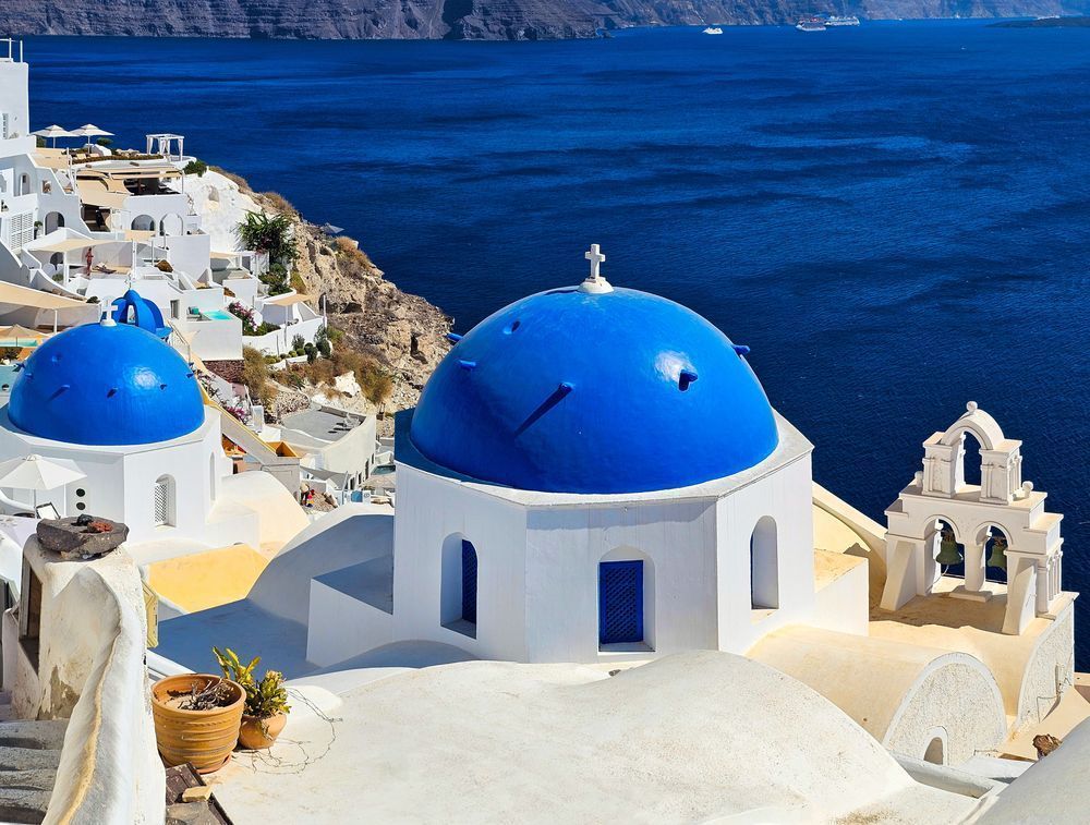 Blue Domes of Oia, Santorini | Greek Island Fine Art Photography by Sam Gilliss