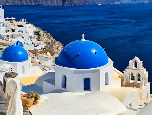 Blue Domes of Oia, Santorini | Greek Island Fine Art Photography by Sam Gilliss
