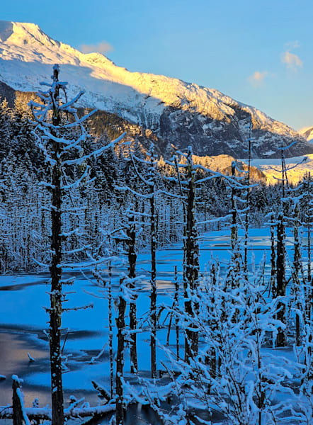 Mendenhall First Snow Photography Art | Sam Gilliss | Visual Arts