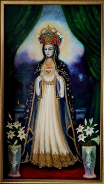 Our Lady Of Flowers Art | The Mysterious Domain: Alyne Whiteswan Art