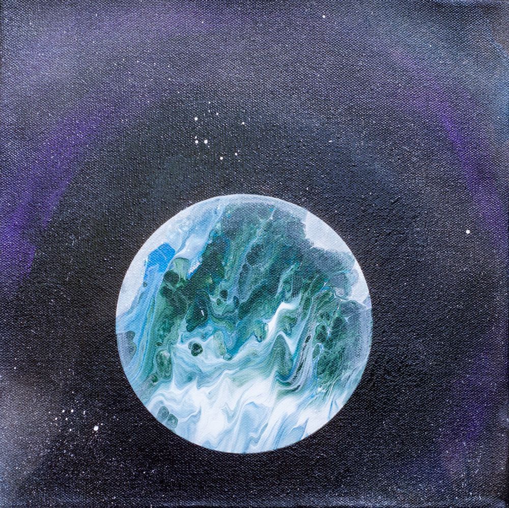 Sister Planet 12x12 Art | Marina Pearson Art