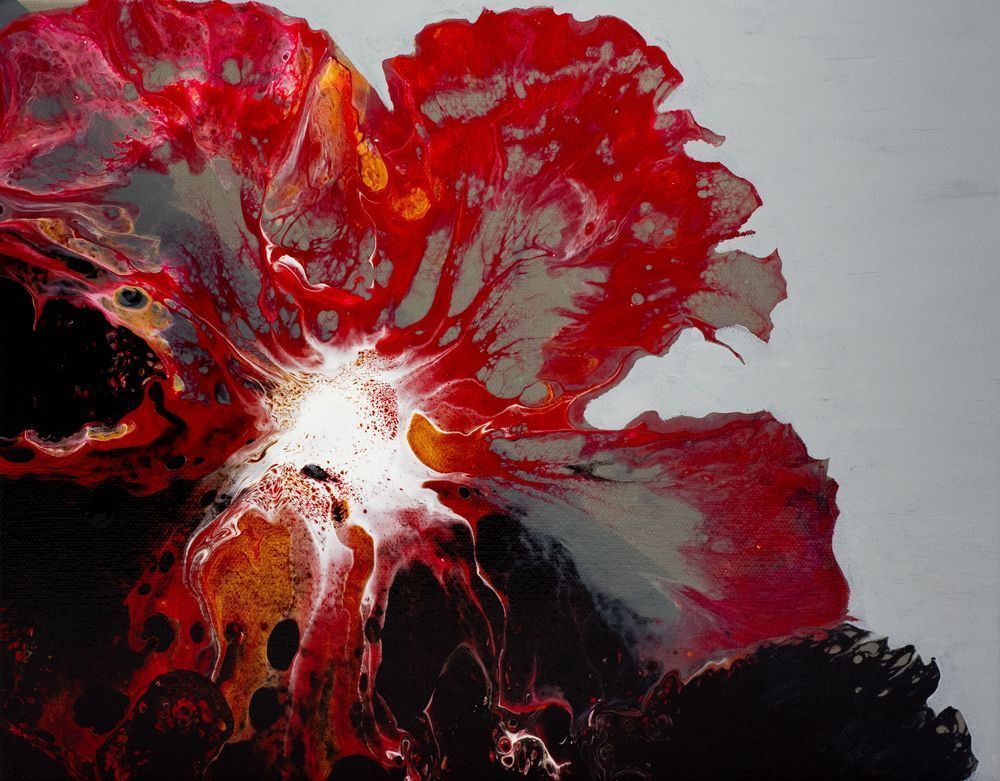 Bloodmoon Bloom Art | Marina Pearson Art