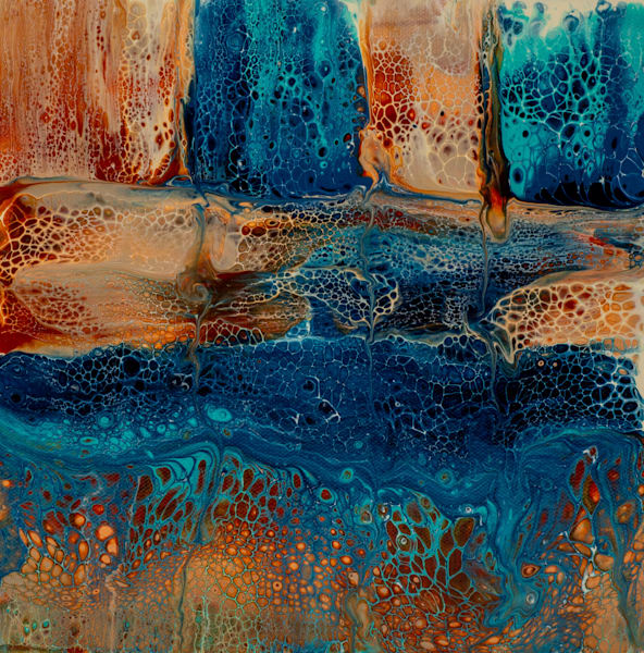 Aqua Desert Art | Marina Pearson Art