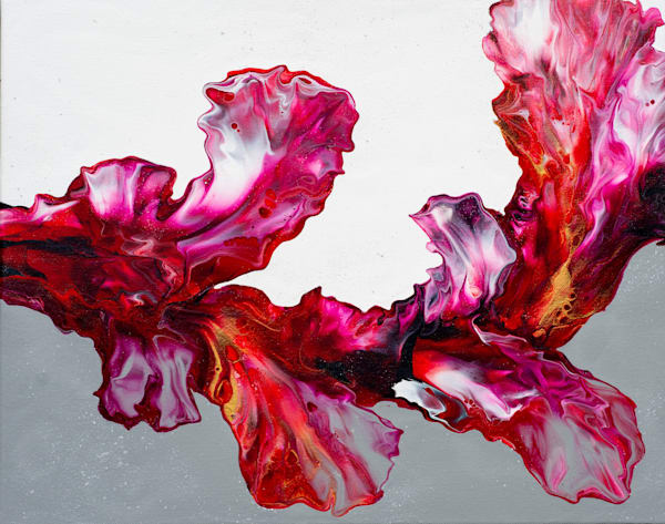 Original   Crimson Currents Too Art | Marina Pearson Art