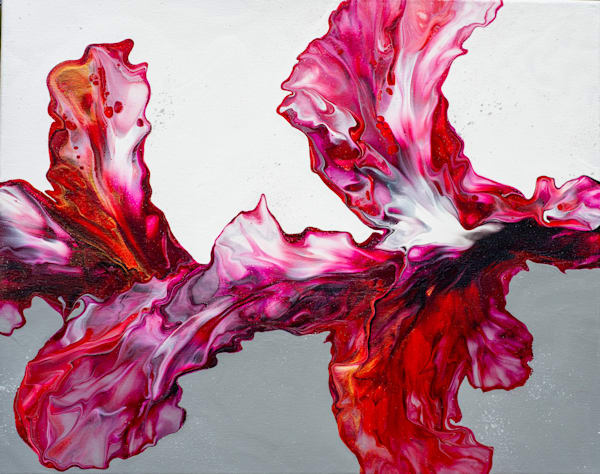 Original   Crimson Currents Art | Marina Pearson Art